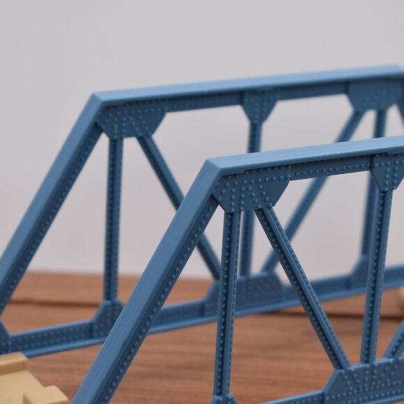 Thomas & Friends Trackmaster Blue Sides Train Bridge with lower Risers Hit Toy - Picture 3 of 7